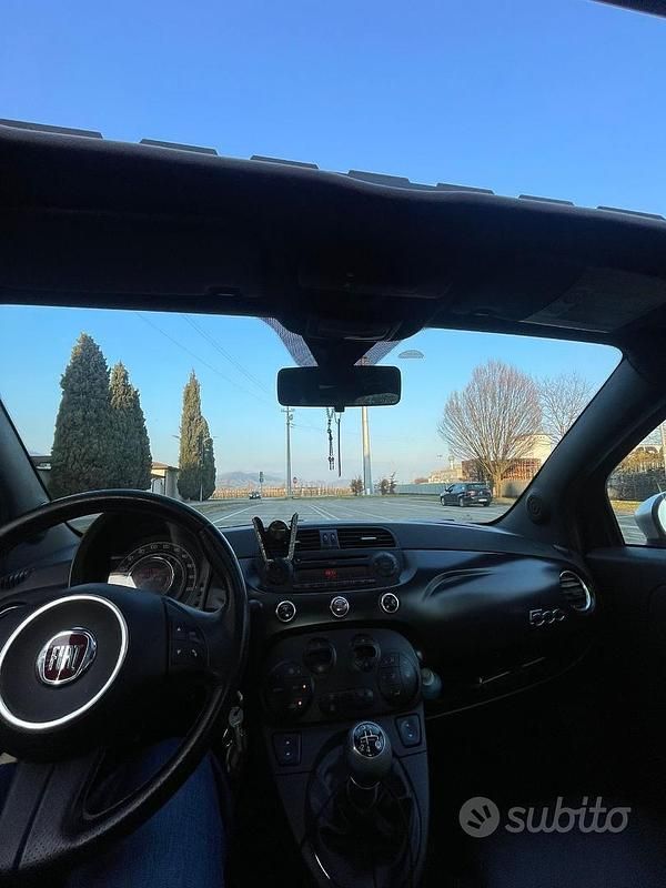 Usata Fiat 500 Lounge 69 CV (50 kW) 2011 Nero Berlina