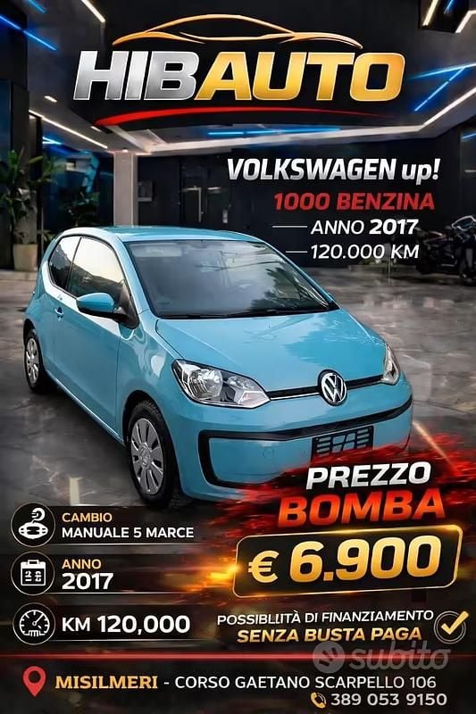 Usata VW up! Move 2017 Blu Utilitaria
