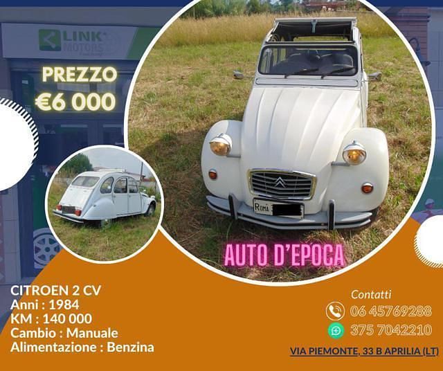Usata Citroën 2CV 28 CV (20 kW) 1984 Bianco Berlina