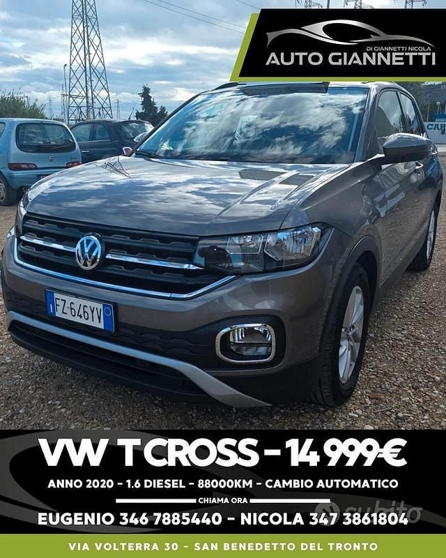 Grigio Usata 2020 VW T-Cross Style SUV | 14.999 € (Super prezzo) - Immagine 1/4