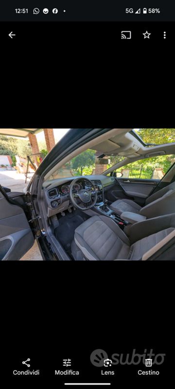 Usata VW Golf VII 150 CV (110 kW) 2014 Nero Berlina