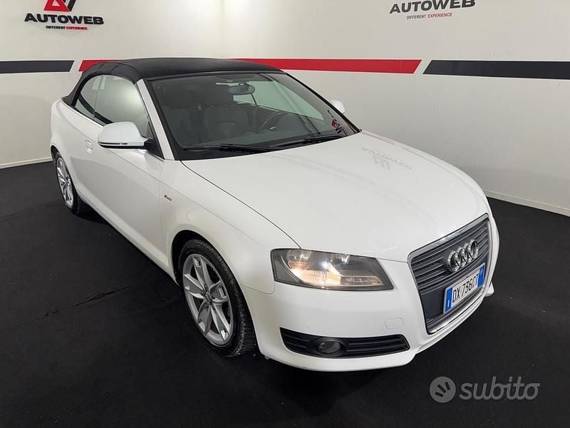 Usata Audi A3 Cabriolet S-Line 105 CV (77 kW) 2009 Bianco Cabrio