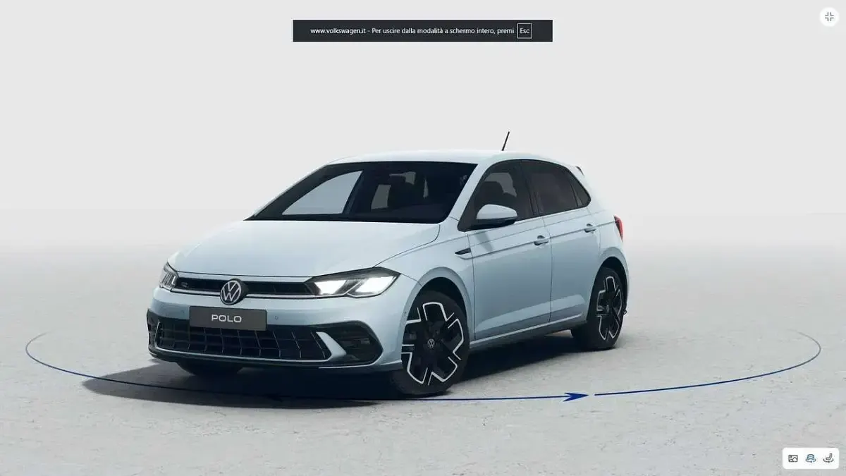 Nuova VW Polo R-line Plus 95 CV (69 kW) 2025 Nero Utilitaria