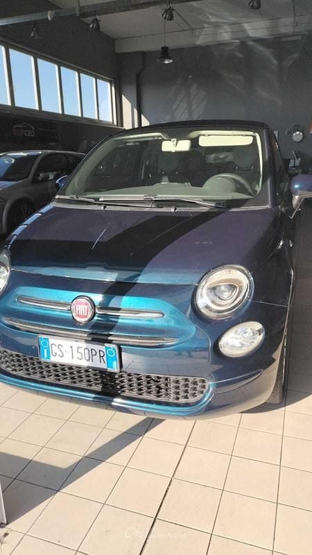 Usata Fiat 500 69 CV (50 kW) 2016 Blu Cabrio