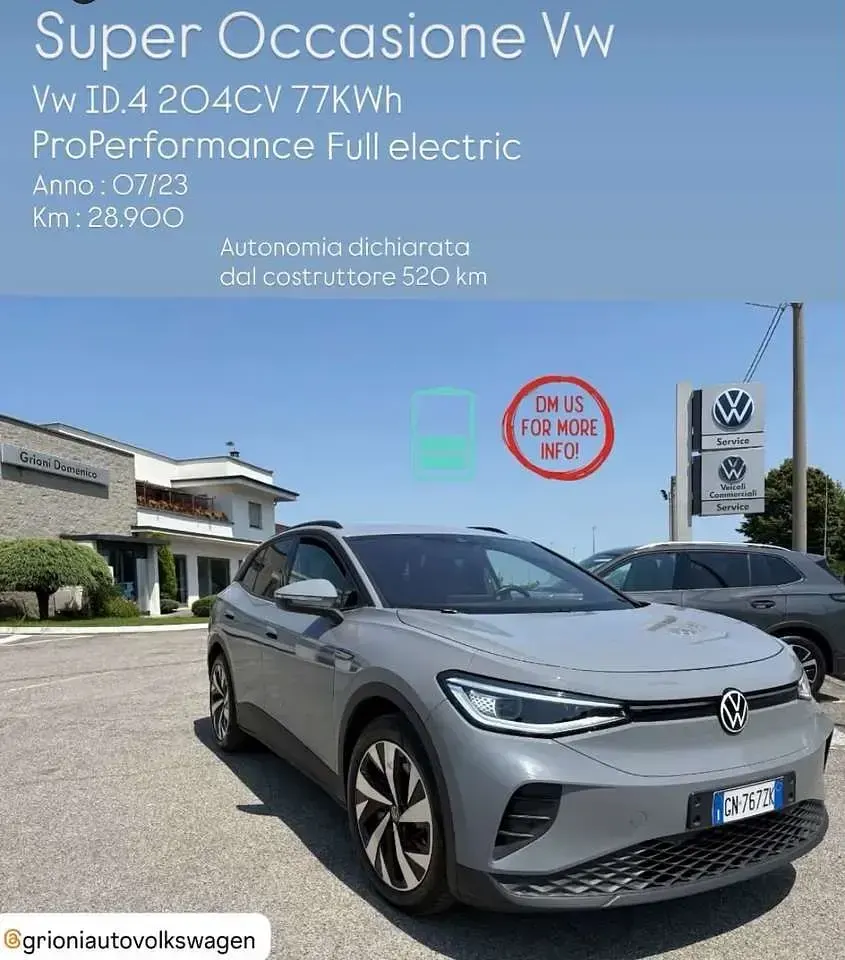 Usata VW ID.4 Pro Performance 150 kW (204 CV) 2023 Moonstone grey SUV