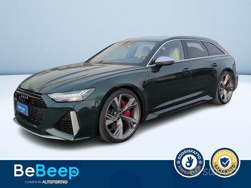 Verde metallizzato Usata 2022 Audi RS6 Comfort Station wagon | 72.400 € (Super prezzo) - Immagine 1/3