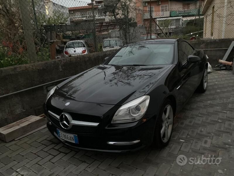 Usata Mercedes SLK250 184 CV (135 kW) 2011 Nero Cabrio