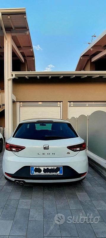 Usata Seat Leon FR 115 CV (84 kW) 2016 Bianco Berlina