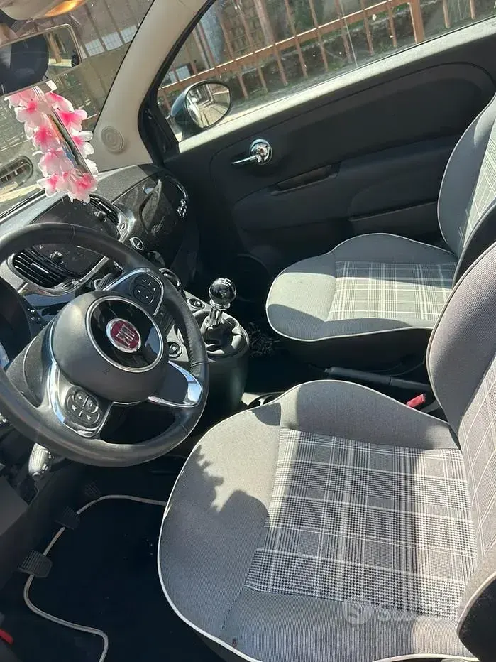 Usata Fiat 500 105 CV (77 kW) 2019 Nero Cabrio