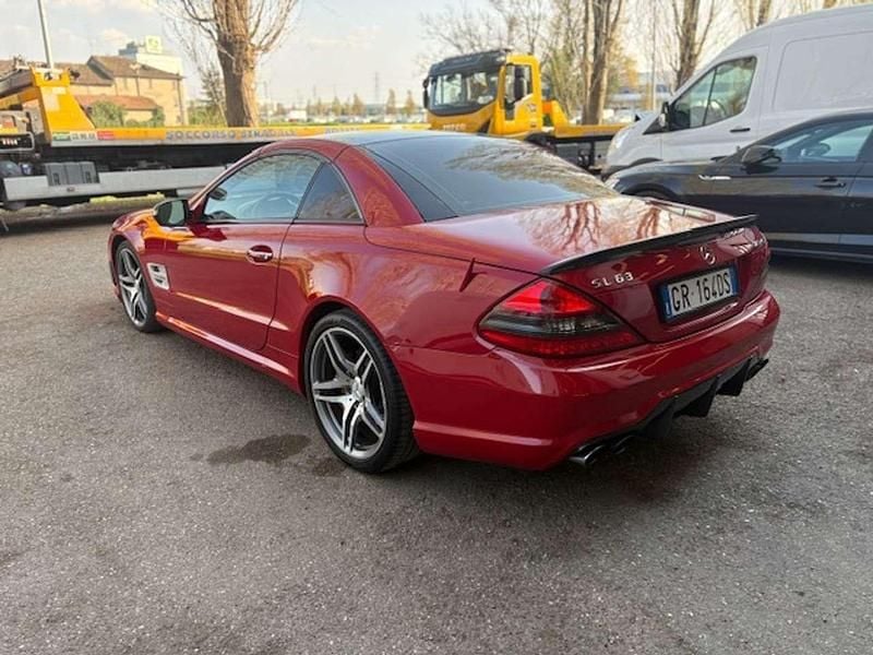 Usata Mercedes SL63 AMG AMG 525 CV (386 kW) 2009 Rosso Cabrio