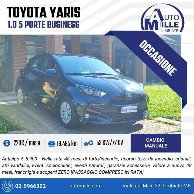 Nero / metallizzato Usata 2023 Toyota Yaris Business Edition Due volumi | 17.400 € (Cara) - Immagine 1/4