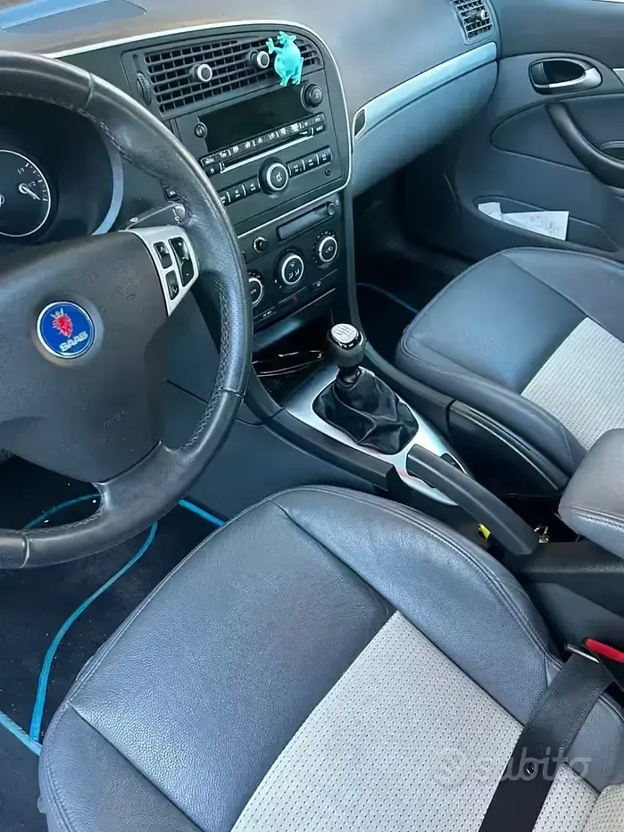 Usata Saab 9-3 150 CV (110 kW) 2007 Nero Berlina