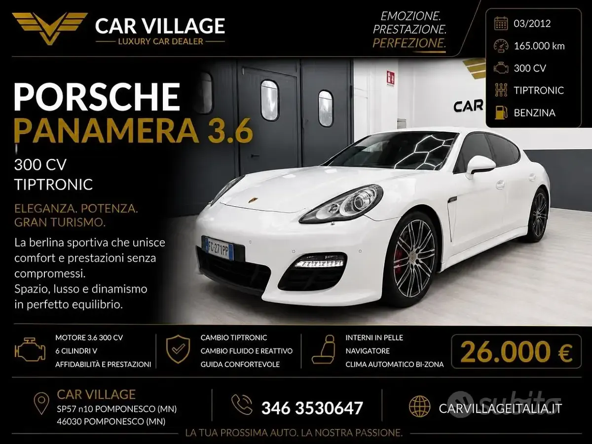Usata Porsche Panamera 300 CV (220 kW) 2012 Utilitaria