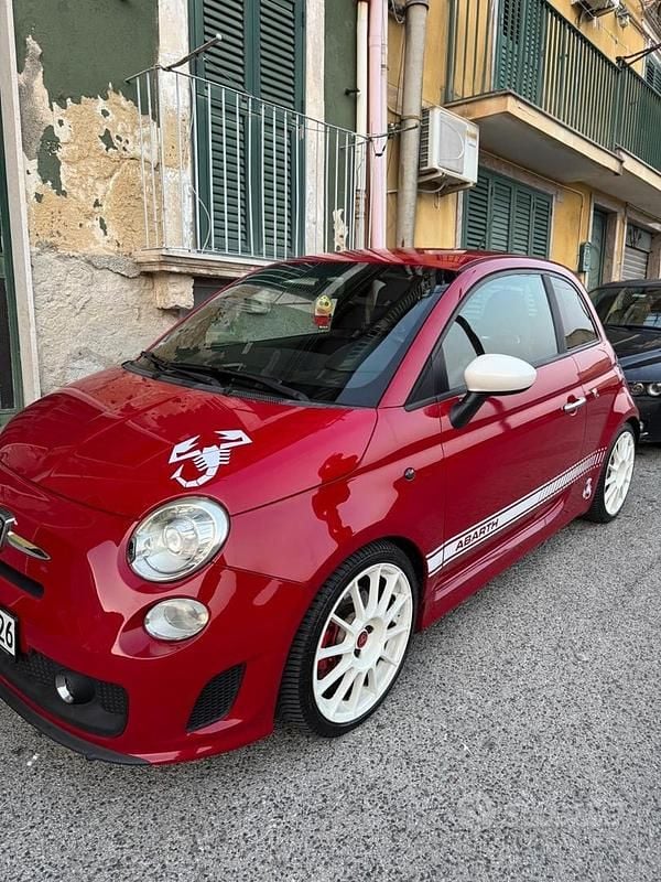 Usata Fiat 500 Abarth 135 CV (99 kW) 2009 Rosso Cabrio