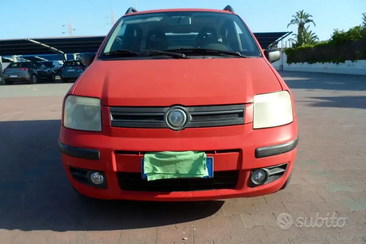 Usata Fiat Panda 60 CV (44 kW) 2007 Rosso Utilitaria