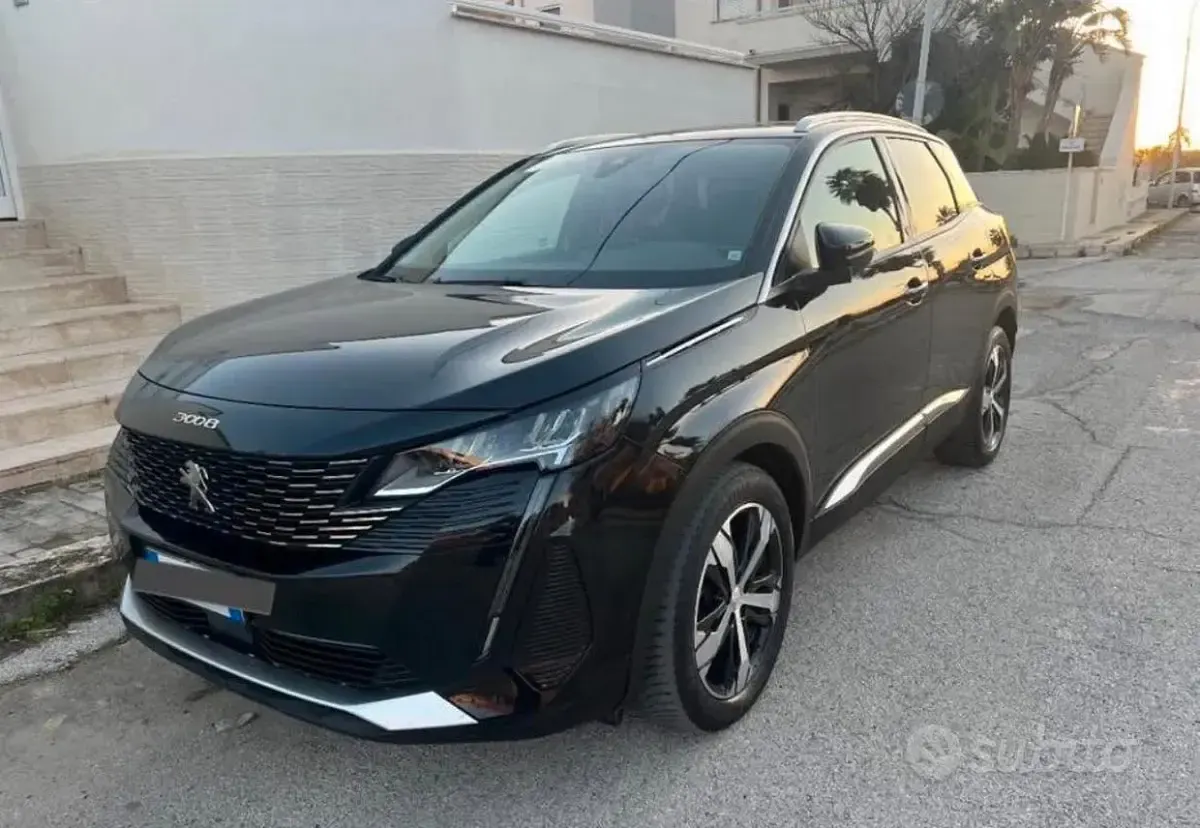 Usata Peugeot 3008 131 CV (96 kW) 2021 Nero SUV