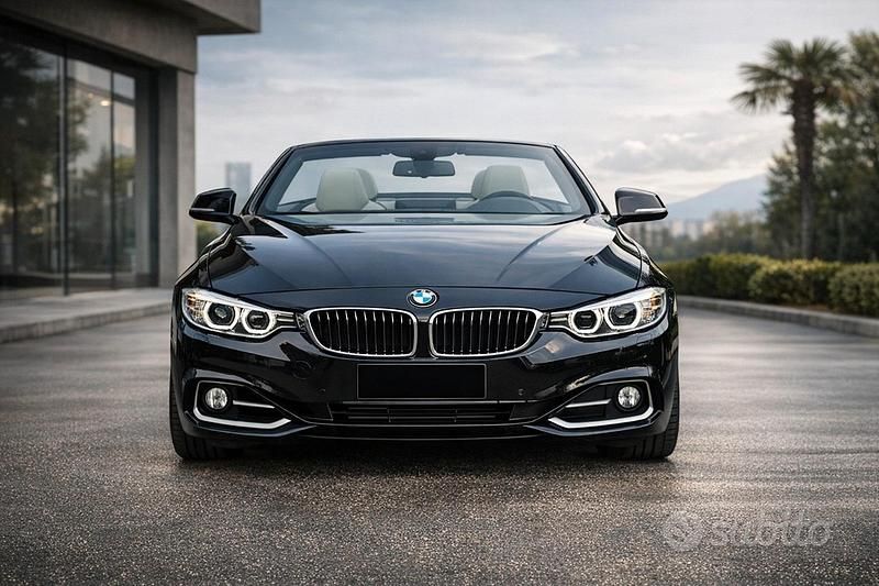 Usata BMW 420 2014 Blu Cabrio