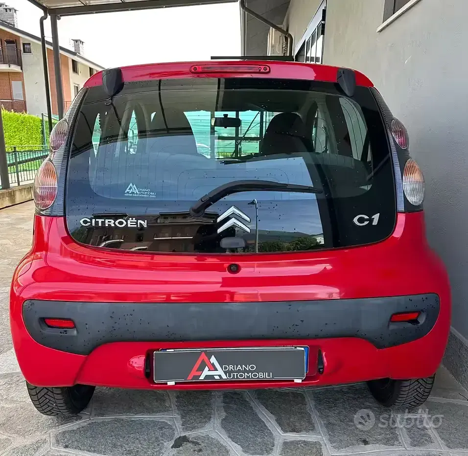 Usata Citroën C1 68 CV (50 kW) 2009 Rosso Utilitaria