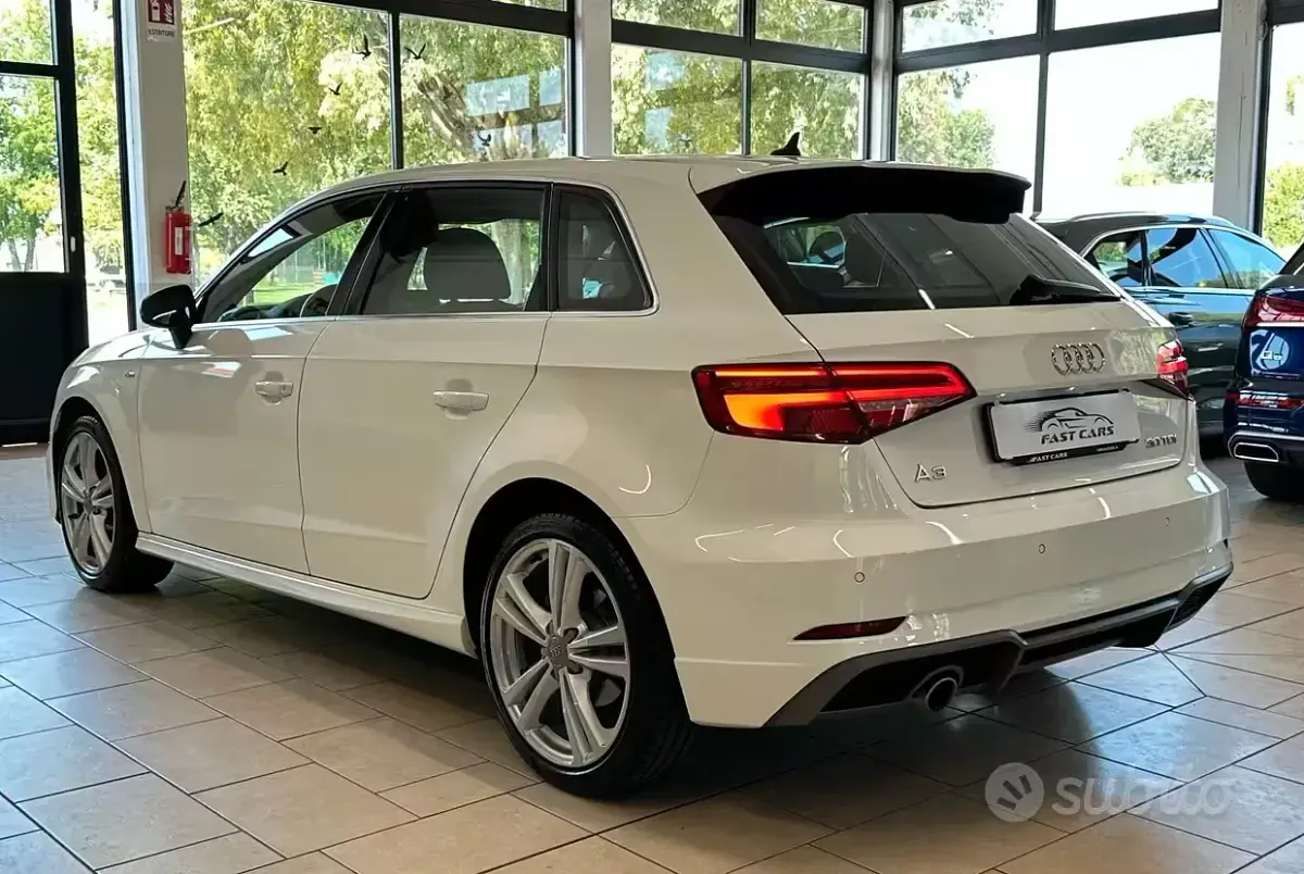 Usata Audi A3 Admired 116 CV (85 kW) 2019 Bianco Berlina