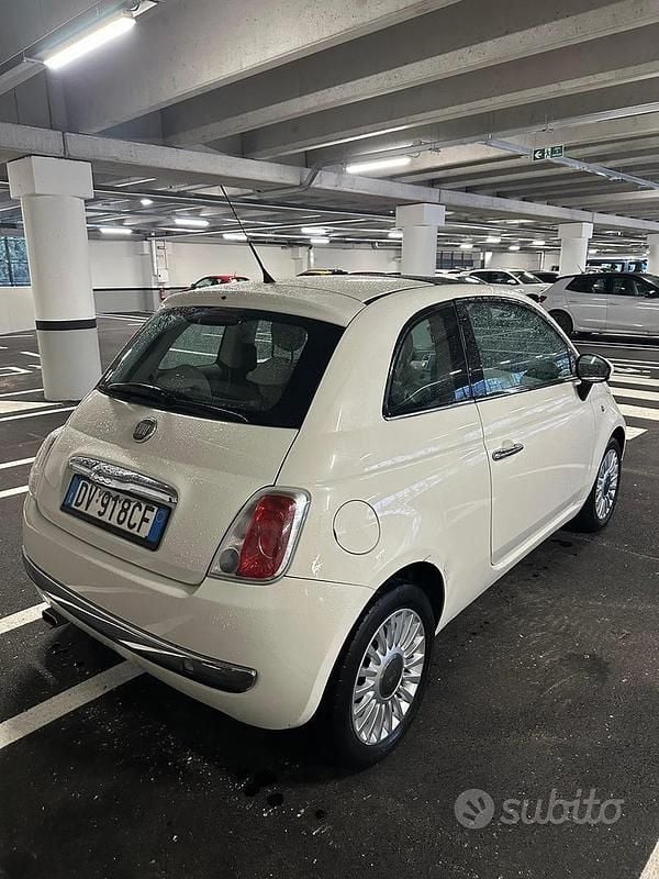 Usata Fiat 500 2009 Bianco Cabrio