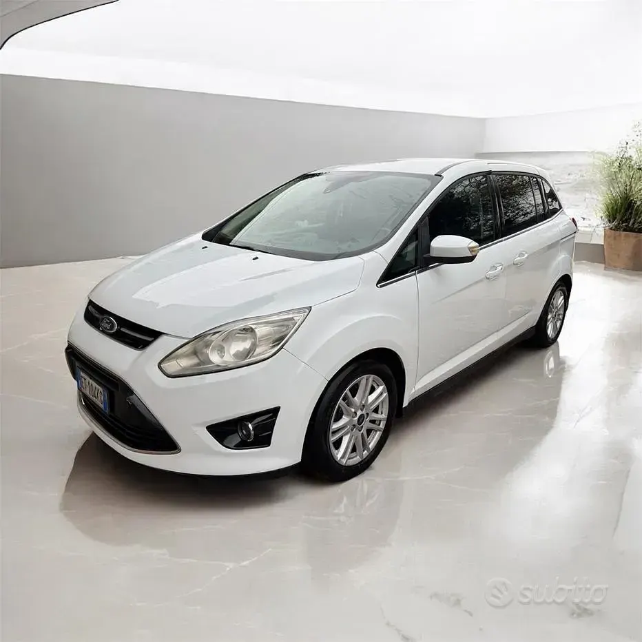 Usata Ford C-MAX Titanium 163 CV (119 kW) 2013 Bianco Monovolume