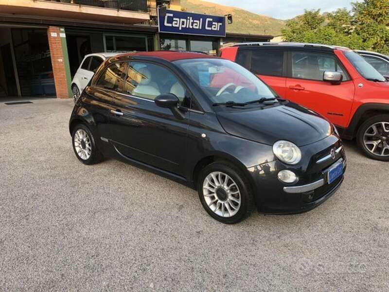 Nero Usata 2014 Fiat 500C Lounge Cabrio | 7400 € - Immagine 1/4