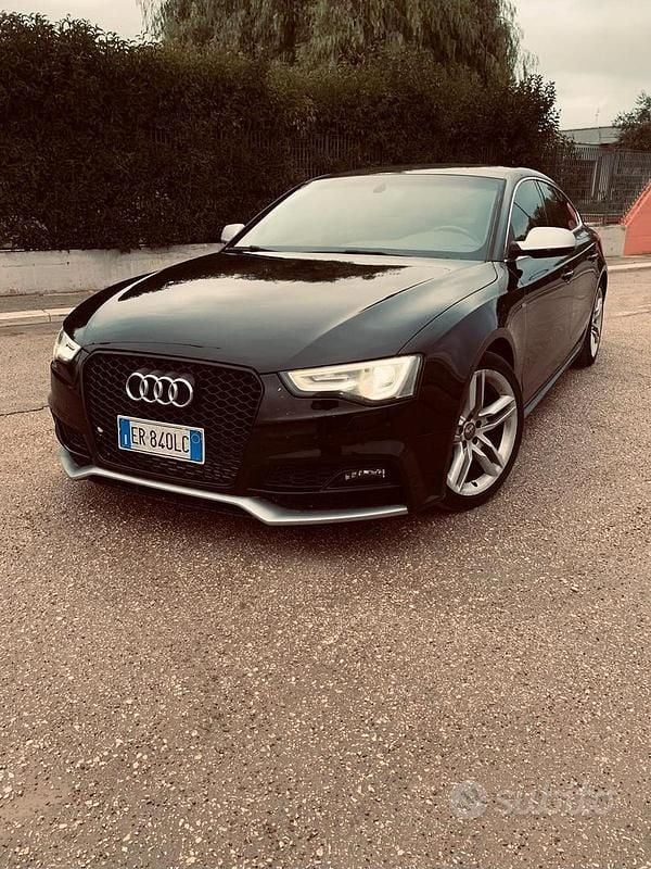 Usata Audi A5 S-Line 177 CV (130 kW) 2014 Nero Berlina
