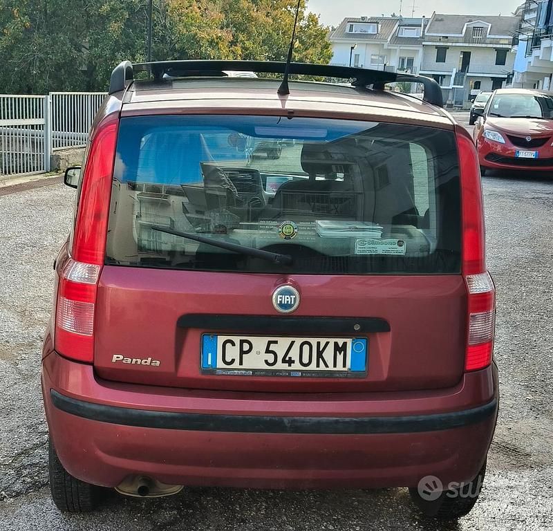 Usata Fiat Panda 2004 Rosso Utilitaria