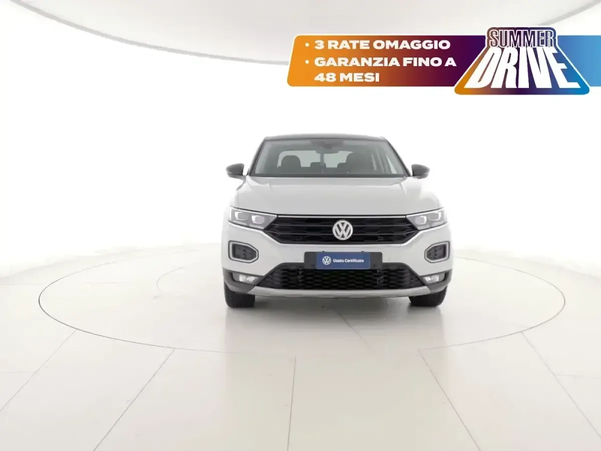 Usata VW T-Roc Advance 150 CV (110 kW) 2020 White silver metallizzato nero SUV