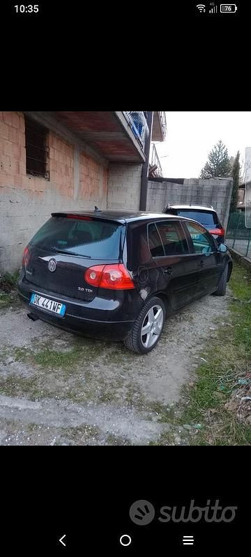 Begagnad VW Golf V GTD 140 HK (102 kW) 2007 Svart Sedan