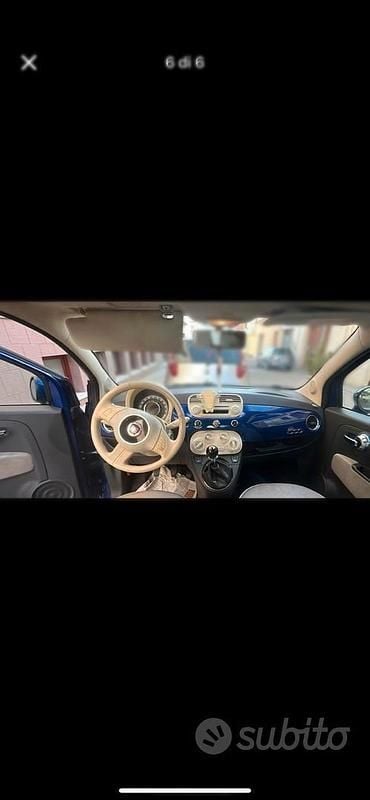 Usata Fiat 500 Lounge 69 CV (50 kW) 2010 Blu Berlina