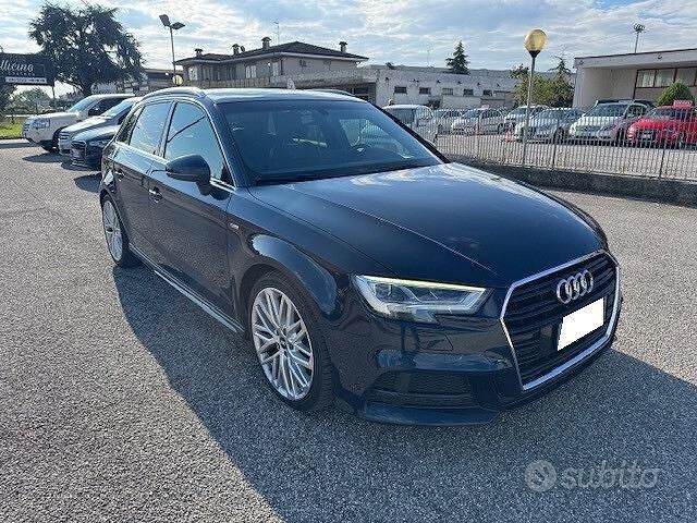 Usata Audi A3 S-Line 150 CV (110 kW) 2017 Blu Berlina