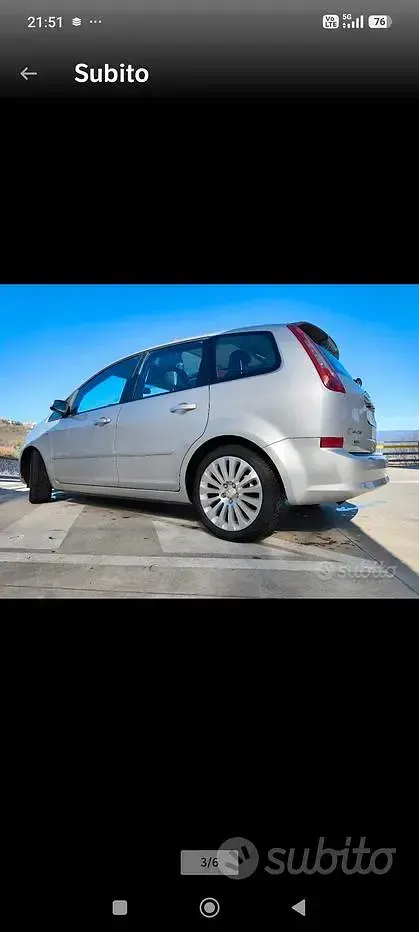 Usata Ford C-MAX Titanium 109 CV (80 kW) 2008 Grigio Monovolume