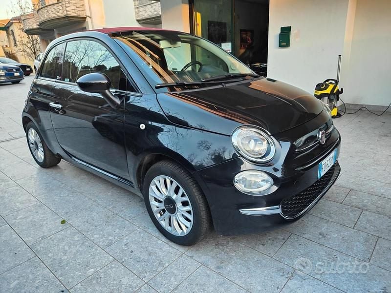 Usata Fiat 500C Lounge 69 CV (50 kW) 2016 Nero Cabrio