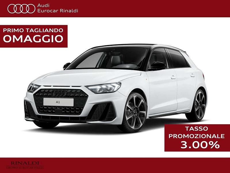 Nuova Audi A1 Sportback Comfort 150 CV (110 kW) 2025 Bianco ghiacciaio metallizzato nero mito Utilitaria