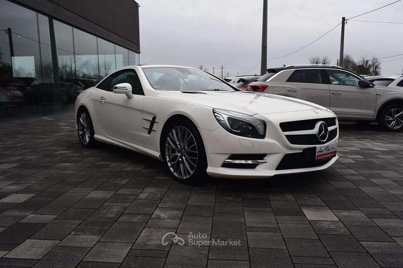 Usata Mercedes SL500 435 CV (319 kW) 2012 Bianco Cabrio