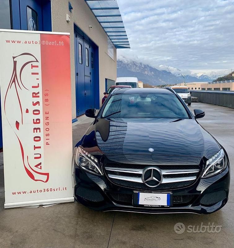 Usata Mercedes C200 AMG 136 CV (100 kW) 2015 Nero metallizzato Station wagon