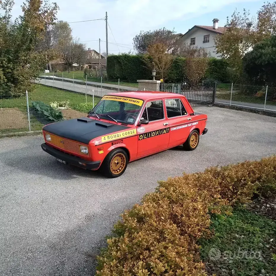 Usata Fiat 128 1970 Rosso Berlina