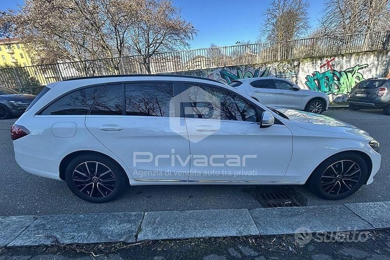 Usata Mercedes C220 194 CV (142 kW) 2019 Bianco Station wagon
