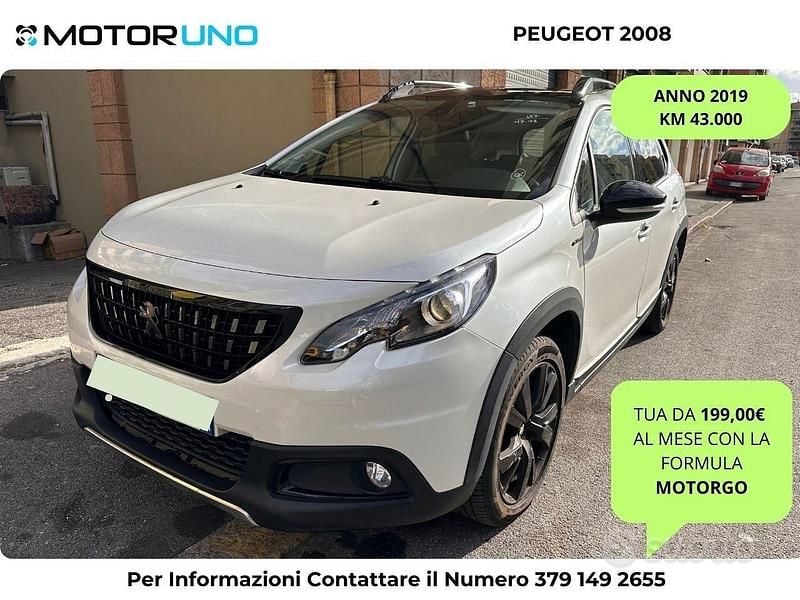 Bianco Usata 2019 Peugeot 2008 GT-line SUV | 11.500 € (Super prezzo) - Immagine 1/4