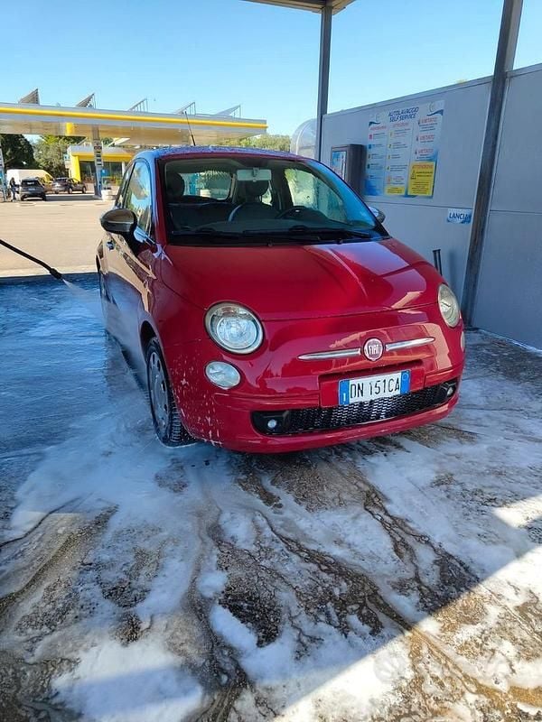 Usata Fiat 500 Pop 69 CV (50 kW) 2009 Rosso Cabrio