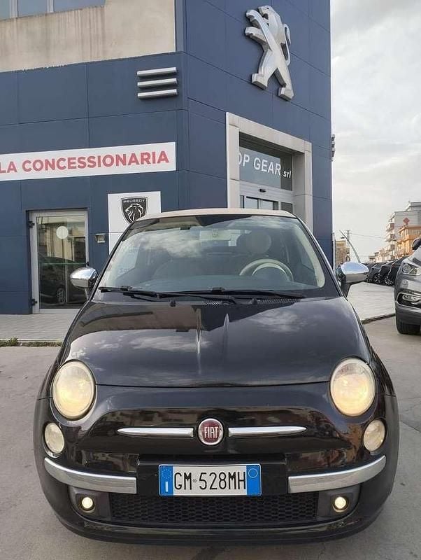 Usata Fiat 500C Lounge 69 CV (50 kW) 2009 Nero Cabrio
