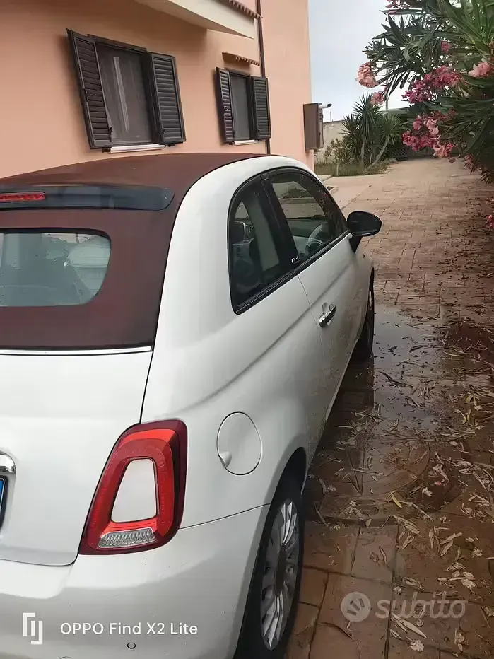 Usata Fiat 500C 69 CV (50 kW) 2016 Bianco Cabrio