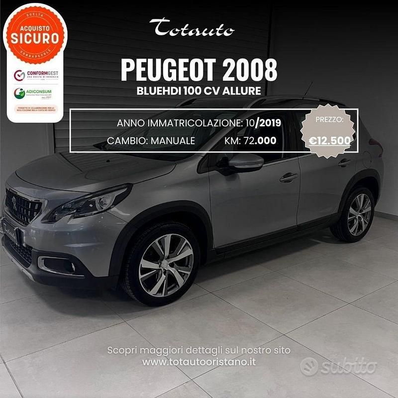 Usata Peugeot 2008 Allure 2019 Grigio SUV