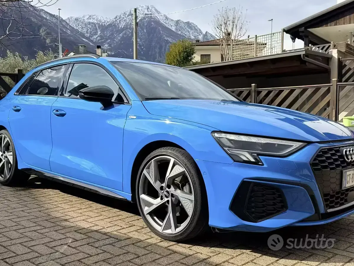 Usata Audi A3 S-Line 150 CV (110 kW) 2021 Blu Berlina
