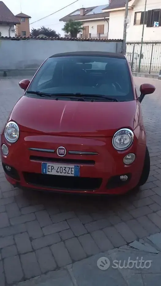 Usata Fiat 500S 69 CV (50 kW) 2013 Rosso Cabrio