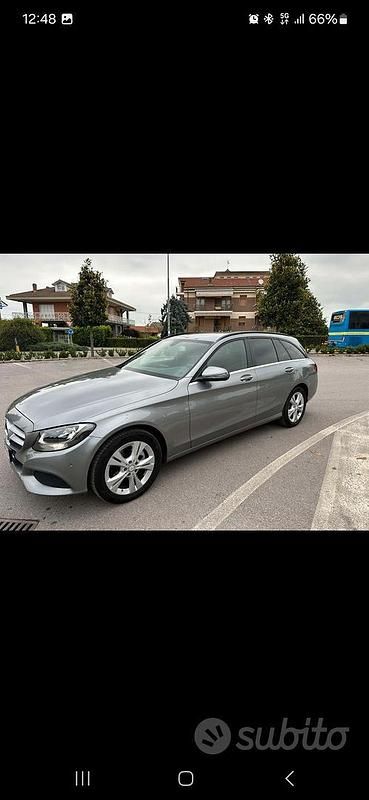 Usata Mercedes C200 136 CV (100 kW) 2016 Grigio Station wagon