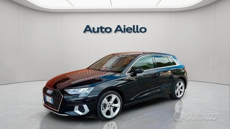 Nero Usata 2021 Audi A3 Advanced Tre volumi | 27.900 € (Cara) - Immagine 1/4