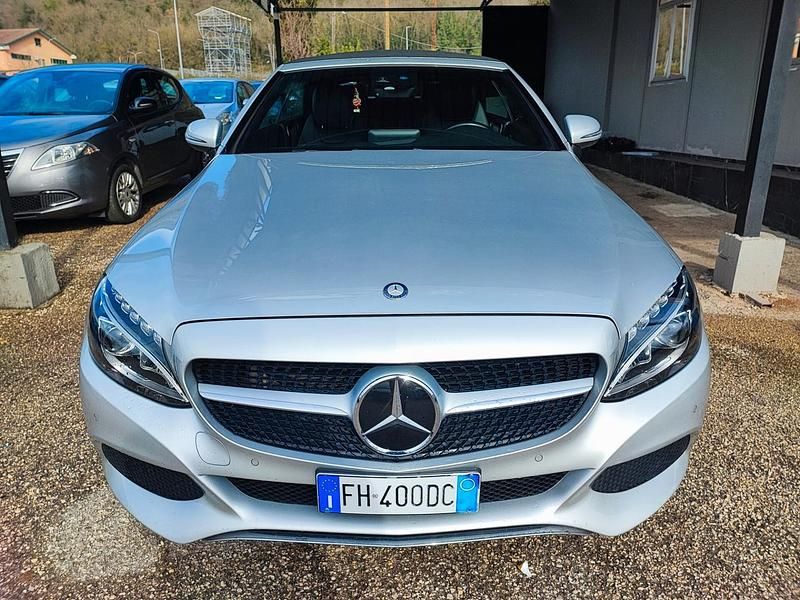Usata Mercedes C220 Premium Plus 170 CV (125 kW) 2017 Argento Cabrio