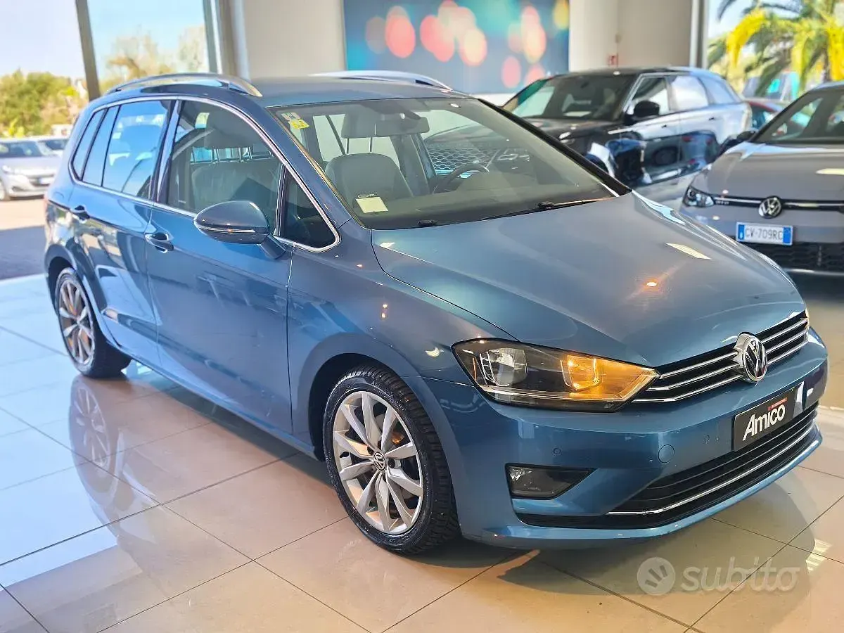 Usata VW Golf Sportsvan Executive 150 CV (110 kW) 2015 Blu/azzurro Monovolume